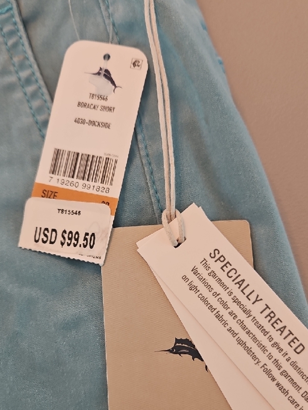 Tommy Bahama Light Blue Women's Bermuda Shorts - Picture 7 of 7